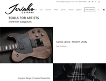 Tablet Screenshot of jerichoguitars.com